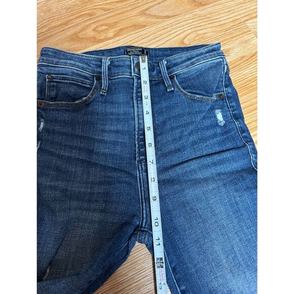 Women's Abercrombie & Fitch Distressed Jeans size 25/0 Medium Wash Blue B149 - Picture 5 of 7